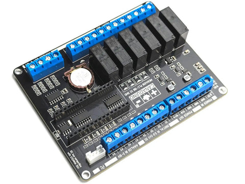 Plug And Play PLC Module 100 V2 SMD For Arduino Nano, 4 Analog Inputs, 4 Analog Outputs 0-10V, I2C Bus Ready, top view