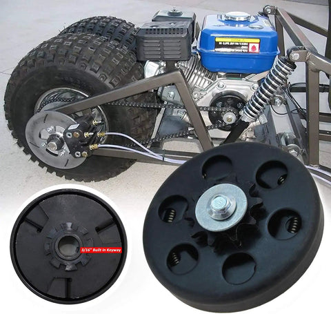 Heavy Duty Centrifugal Clutch Three Quarter Inch Bore 10 Tooth For 212cc Predator Go Kart Engine with bolt and washer