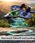 Foam Remote Control Airplane For Kids And Adults Newbie Friendly Fighter Jet RC Plane with light effects taking off outdoors