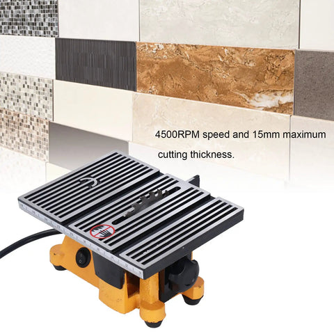 Beast Portable Table Saw For Quick Clean Cuts, 4500 RPM 110V Electric Bench Top Saw with 15mm Cutting Capacity and high precision