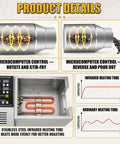 Game Changing Electric Drum Roaster Built To Handle Coffee Beans Peanuts And Grains Without Breaking A Sweat features microcomputer control details.