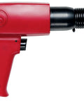 Red air hammer 0.401 inch round shank, 2.64 inch stroke, 0.75 inch bore, 3000 blows per minute, for metal cutting and shaping