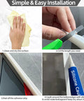 Easy Install Self Adhesive Silicone Shower Water Dam Barrier No Mess 39 Inch Collapsible Threshold Splash Guard installation steps