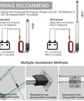 Wiring diagram for Ultra Compact 12V Mini Linear Actuator Packing A Rock Solid 4 Inch Stroke And 21 Pound Push Pull Force IP54 Waterproof.