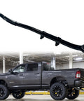 Front Integral Forged Adjustable Track Bar For 0 To 5 Inch Lift On 2014 To 2024 Ram 3500 4WD Beefed Up Heavy Duty Panhard Rod Replacement For Precise Axle Alignment And Strong Off Road Performance, black forged steel