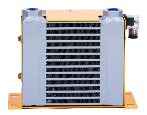Heavy Duty Hydraulic Air Cooler With Aluminum Alloy Body And Plate Heat Exchanger For Pro Grade Industrial Cooling, visible cooling fins