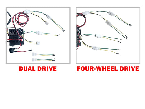 24V DIY Wiring Harness Kit For Kid Ride On Toys with 2WD and 4WD wiring setup