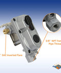 2-Stage Auto Changeover Propane Regulator With 12-Inch Pigtails For RVs Vans And Trailers Seamless Primary To Reserve Tank Switch