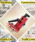 Close-up of 45 Degree Miter Coupler And T Track Stop Block For Woodworking Guide Rails Tough As Nails Aluminum Alloy.