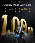 Mini Metal Car Charger With 67.5W USB C Fast Charging PD QC For 12V Lighter Outlet with sales and quality accolades backdrop.