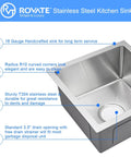Bar Sink 15 By 15 By 8 Inch Undermount Single Bowl Stainless Steel Kitchen Sink T-304 With Strainer features