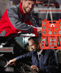 Pro Grade 24 Piece Disc Brake Caliper Wind Back Tool Set With Piston Backer And Left And Right Thrust Bolts, 18 Adapters