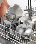9 Inch Griddle Dome Cover For Smash Burgers And Melting Basting Shield in dishwasher with other kitchenware