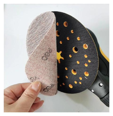 Get Your 6 Inch Mesh Sanding Discs With Hook Loop Backing For Car Bodywork, Dust Free Anti Clogging Grit Paper To Smooth Paint Fast And Easy, showing the disc.