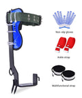 Beefed Up Tree Climbing Kit With Anti Slip Footboards And Tool Set, Rust Resistant Carbon Steel, Includes gloves and straps