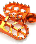Dope Orange CNC Dirt Bike Foot Pegs For KTM Adventure Motorcycles 2001 To 2018 Durable Aluminum Foot Pedals