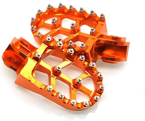 Dope Orange CNC Dirt Bike Foot Pegs For KTM Adventure Motorcycles 2001 To 2018 Durable Aluminum Foot Pedals