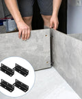 Installing shelving with Stainless Steel 90 Degree Corner Braces L Shaped Brackets With Screw Holes 4 Pack Heavy Duty