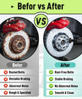 All In One Wheel Hub Cleaning Tool Kit With 10 Easy Pads For Rusty Studs And Hubs, Fits Power Drill