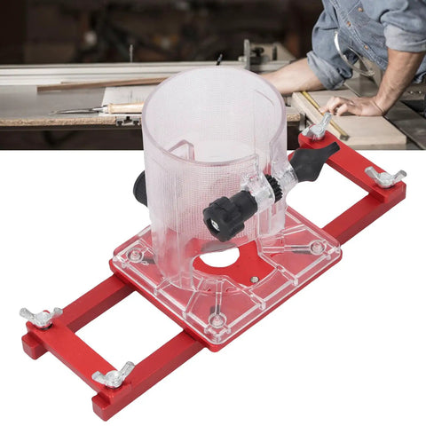 2 In 1 Compact Wood Palm Router Base With Slotting Bracket For Cabinets And Closets Aluminum Alloy Trimmer Base