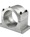 Heavy Duty Cnc Spindle Mount Bracket With Four Hex Head Screws And Fully Compatible 120Mm Or 125Mm Aluminum Holder side view