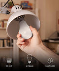 Person installing A19 LED Light Bulbs 100W Equivalent Dimmable Warm White 3000K 1600 Lumens 22 Year Lifetime CRI90 UL Listed