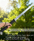 34 Inch Handmade Full Tang High Carbon Steel Samurai Katana With Scabbard for practice, collection, outdoor use, and display