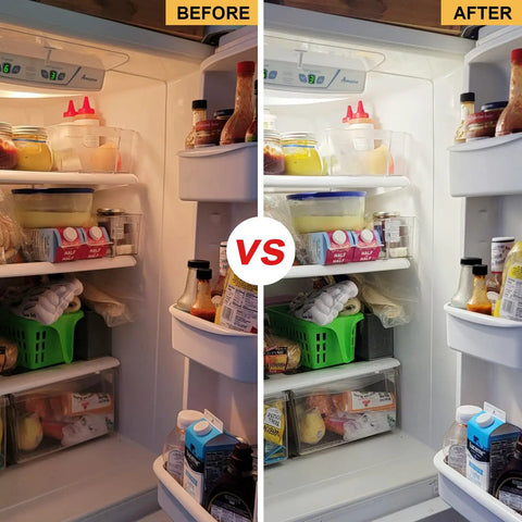 Before and after of Fridge LED Light Bulb 4W 40W Equivalent, Waterproof Refrigerator Bulb For Frigidaire And Freezer brightness