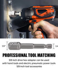 14 Piece Bolt Extractor Set For Stripped Rusted And Damaged Bolts With Hex Drive - adapter in electric tool use