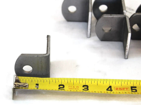 Heavy Duty Weld On Steel Angle Brackets 1-1/2 In X 1-1/2 In X 1/8 In 25 Pack Right Angle Mounting Brackets with measuring tape