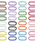 Colorful set of 16 Pack Oval Carabiner Clips For Keys Leashes Backpacks Water Bottles And Outdoor Gear Must Have Everyday Carry
