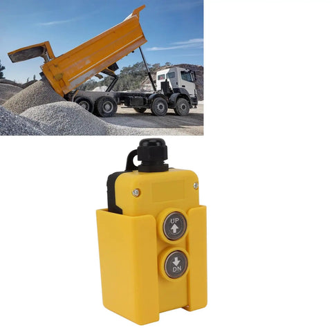 Heavy Duty Wireless Dump Trailer Remote Control Switch 12V DC Plug And Play Hydraulic Lift Controller With Three Mount Options For Cranes Booms And Hoist Gear No Sweat Rig Ready Performance
