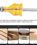 One Quarter Inch Shank Router Bit For Woodworking, Carbon Steel Alloy Cutter For Door Molding And Picture Frame Forming