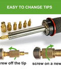 Heat Set Insert Tip Kit With Adaptor And 7 Tip Heads 300 Brass Inserts M2 M2.5 M3 M4 M5 Soldering Accessory Pack for 3D parts