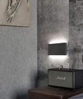 Black LED Wall Lamp For Hallway And Bedroom 10W Up And Down Sconce All Metal Aluminum Housing 12 Inch Stairwell Wall Light
