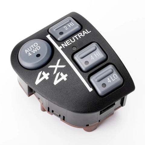 Chevy Blazer Four Wheel Drive Switch Replacement Plug And Play Direct Fit For 1998 To 2005 Models Including GMC Jimmy Oldsmobile Bravada Sonoma And More 15708958 19244092 SW2170 901-060 Easy Install, black 4WD dash switch