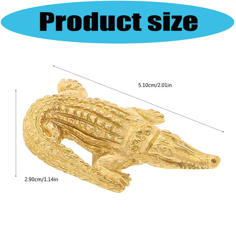 Dope Brass Alligator Shaped Cabinet Knob And Drawer Handle For Kitchen Cabinets Dressers Wardrobes And Nightstands with size