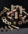 Heavy Duty Stainless Steel 304 Hex Bolts Nuts Flat Washers Assortment Kit 212 Piece SAE Hardware Set With 10 SAE Sizes