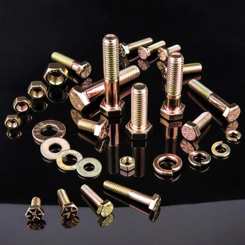 Heavy Duty Stainless Steel 304 Hex Bolts Nuts Flat Washers Assortment Kit 212 Piece SAE Hardware Set With 10 SAE Sizes