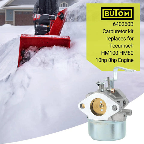 Tecumseh Carburetor Replacement Kit For HM80 HM100 8HP 10HP Snow Blowers Generators