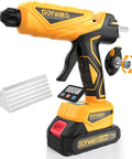 Cordless 150W Hot Glue Gun Kit With Drip Free Quick Heat For Pro Grade Crafts And DIY Projects, LED Display, 21V Battery