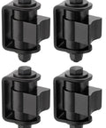 Heavy Duty Weld On Gate Hinges Four Pack Built Tough For Gates Up To 1100 Lbs With Maintenance Free Sealed Bearings, Rust Resistant Steel, four black weld-on gate hinges