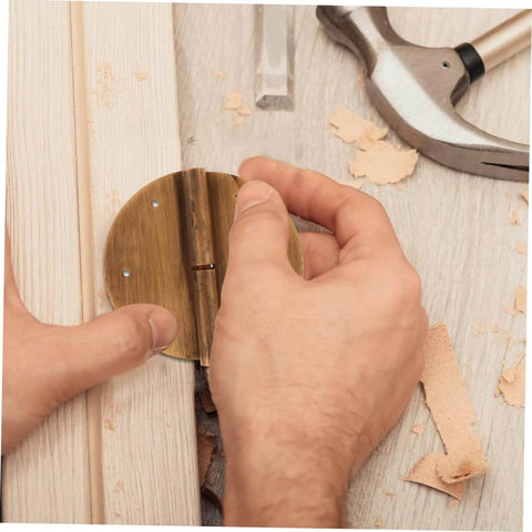 Installing 2 Pack Miniature Hinges For Crafts Cabinets And Wardrobes Vertical Doors Kit With Brushed Finish Vintage Chinese Style Butt Hinges