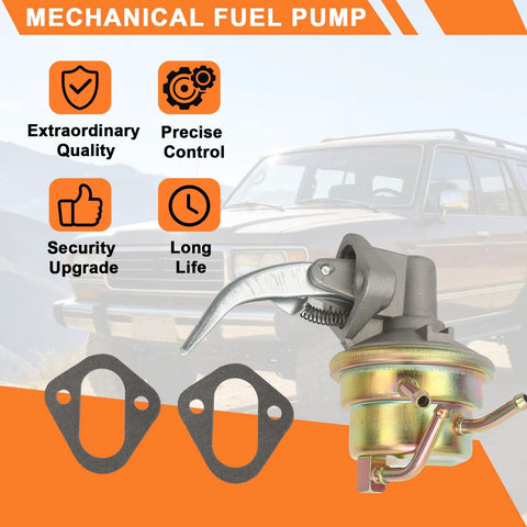 Direct Fit Mechanical Fuel Pump Replacement M60416 for Toyota 4Runner 1984 Celica 1981 1983 with gaskets in front view