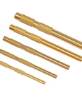 Drift Punch Set 5 Piece Beefy Brass Heavy Duty Punches With One Quarter Inch Three Eighths Inch One Half Inch Five Eighths Inch And Three Quarters Inch