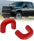 Chevrolet Silverado 2500/3500 HD Front Tow Hook Covers Hitch Cover For 2020-2026 Trucks Red Custom Fit Front End Accessories Upgrade