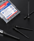 Security Torx Bit Set With CNC Machined S2 Steel Star Bits, Pro Grade Three Inch Long Tamper Proof Torx Driver Bits Displayed