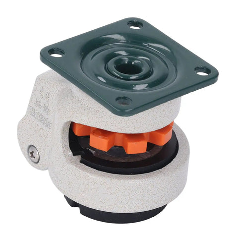 Leveling Caster Wheel 40mm Diameter Adjustable Height Plate Caster For Heavy Furniture And Equipment High Load Capacity Up To 2200 Pounds