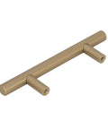 Golden Champagne Bar Cabinet Pulls Dope 3 Inch Center To Center Five And Three Eighths Inches Overall Length Modern Kitchen Cabinet Hardware