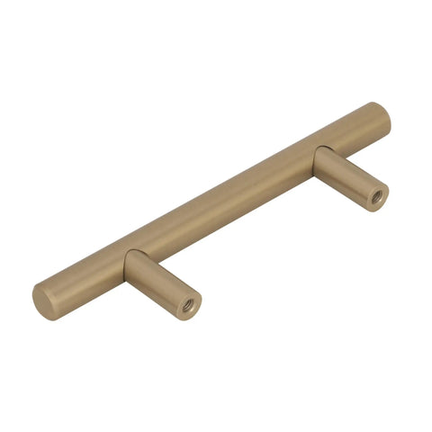 Golden Champagne Bar Cabinet Pulls Dope 3 Inch Center To Center Five And Three Eighths Inches Overall Length Modern Kitchen Cabinet Hardware